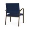 Lesro Newport Wide Guest Chair Metal Frame, Bronze, MD Ink Upholstery NP1201 - alternate 3